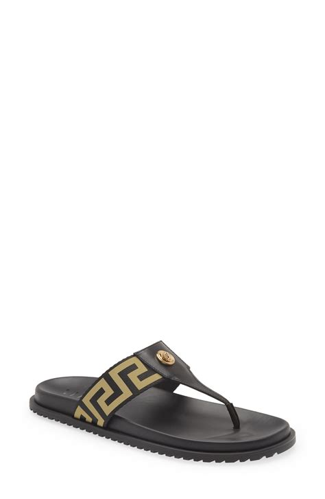 versace studded flip flops men|versace flip flops.